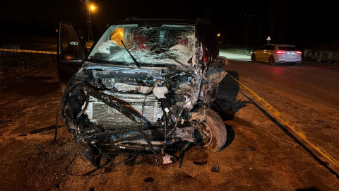 Amasya - Minibüs ile hafif ticari araç kafa kafaya çarpıştı: 7 yaralı /Video eklendi