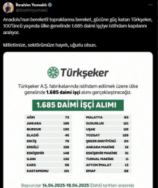 Bakan Yumaklı: Türkşeker, 1685 daimi işçi alacak