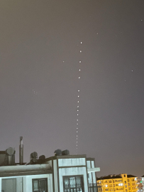 Starlink uydusu Adana semalarında görüntülendi