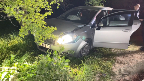 Polisten kaçan ehliyetsiz sürücü kaza yapınca yakalandı