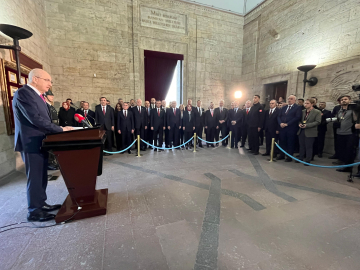 TBMM Başkanı Kurtulmuş ve devlet erkanından Anıtkabir'e ziyaret / Ek fotoğraflar