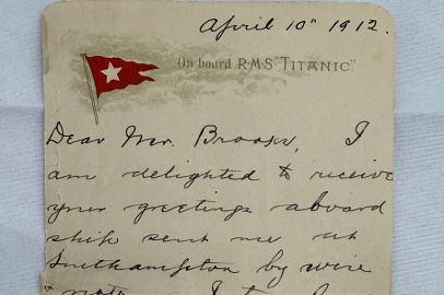Titanik'te yazılan mektup yaklaşık 400 bin dolardan alıcı buldu