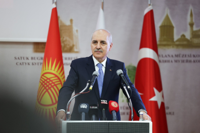 TBMM Başkanı Kurtulmuş, Kırgızistan-Türkiye Manas Üniversitesi’ni ziyaret etti