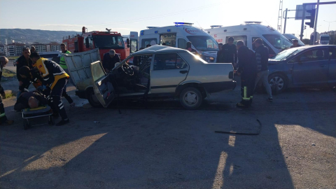 Elazığ’da zincirleme kaza: 1 ölü, 3 yaralı