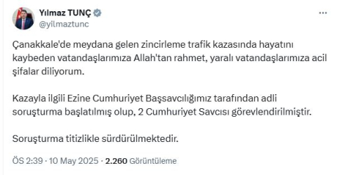 Çanakkale'de zincirleme kaza; 6 ölü, çok sayıda yaralı var (2)