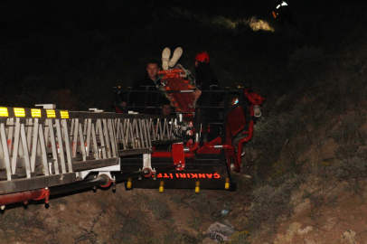 Çankırı'da uçuruma yuvarlanan kişi yaralandı