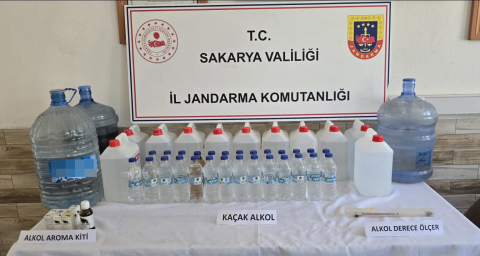 Sakarya'da sahte içki operasyonu