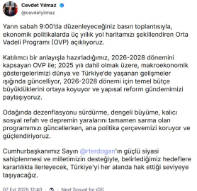 Cevdet Yılmaz yarın Orta Vadeli Programı açıklayacak