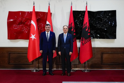 Cumhurbaşkanı Yardımcısı Yılmaz, Arnavutluk Cumhurbaşkanı Begaj ile görüştü