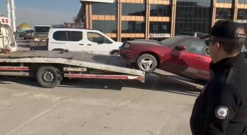 Ankara’da hurda araç temizliği; 13 araç trafikten men edildi