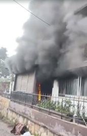 Ailesi ile tartışıp evi ateşe verdi