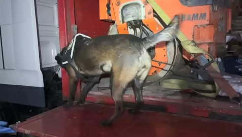 TIR'a yüklü asfalt silindir makinesine gizlenmiş 102 kilo metamfetamin ele geçirildi