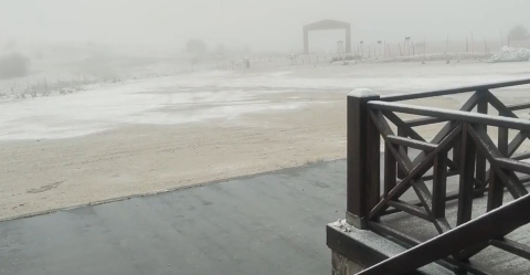 Karabük'te Keltepe Kayak Merkezi, beyaza büründü