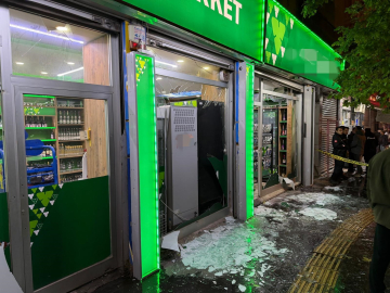 Diyarbakır’da markete patlayıcı madde atıp kaçan 2 şüpheli yakalandı / Ek fotoğraflar