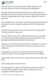 AK Parti'li Çelik: Suriye'nin iç barışı ve toprak bütünlüğü, Türkiye için çok önemlidir
