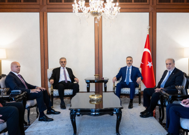 Bakan Fidan, Gazze Yönetimi Ulusal Komitesi Başkanı Şaat'ı kabul etti