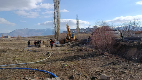 Malatya'da altyapı çalışmaları sırasında göçük; 2 yaralı