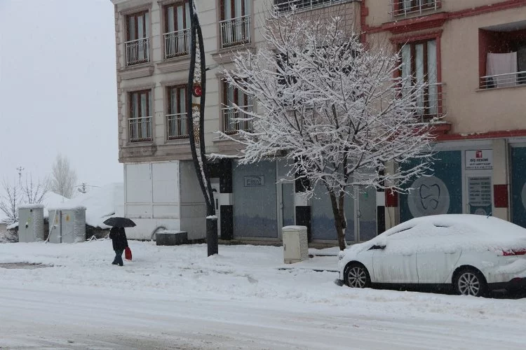 Karlıova'da 10 köy yolu kardan kapandı