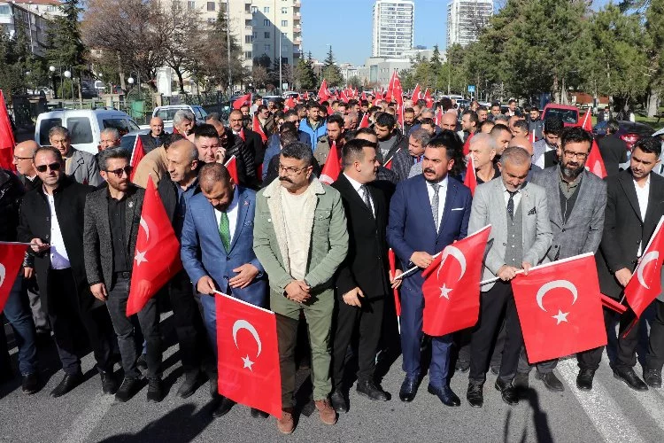 Kayseri'de şehitleri anma yürüyüşü